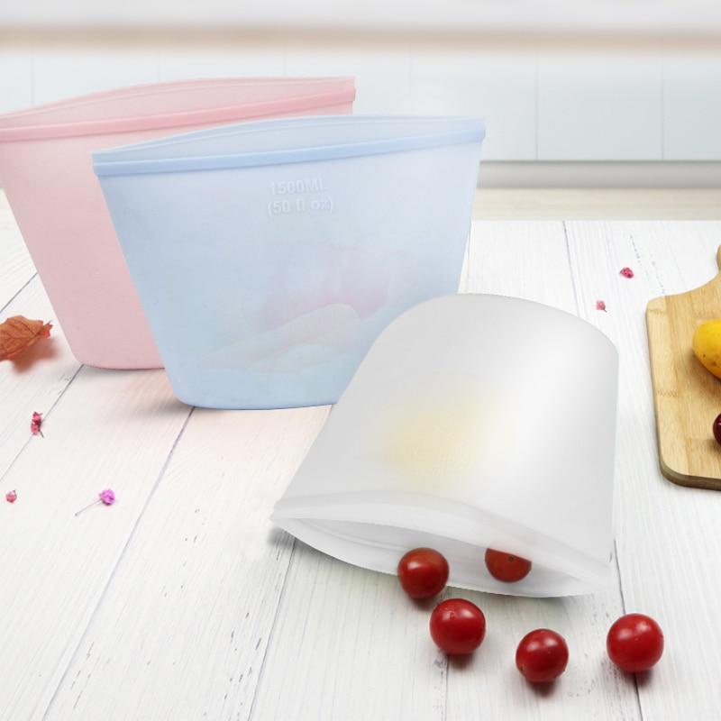 Bolsas De Silicona Reutilizables Para Alimentos