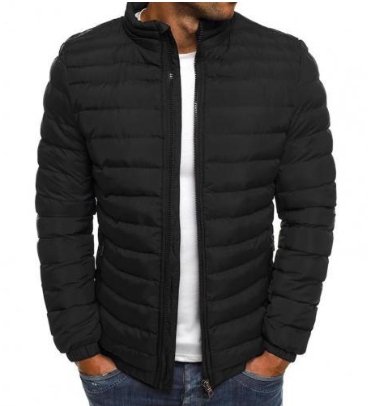 Chaqueta Acolchada Para Hombre De Invierno