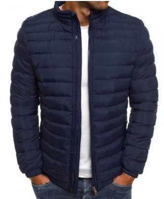 Chaqueta Acolchada Para Hombre De Invierno