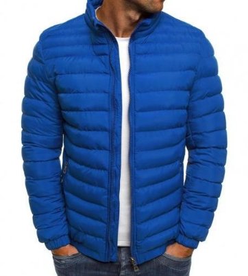 Chaqueta Acolchada Para Hombre De Invierno