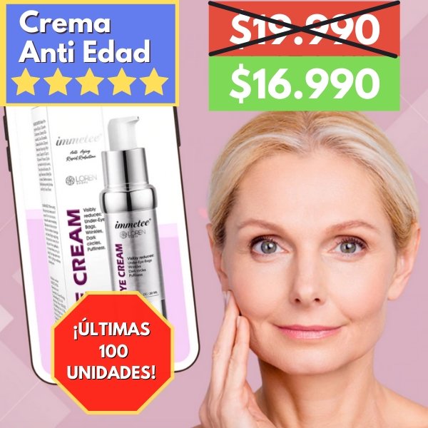 CREMA ANTI EDAD LOREN (OFERTA LIMITADA 15% OFF)