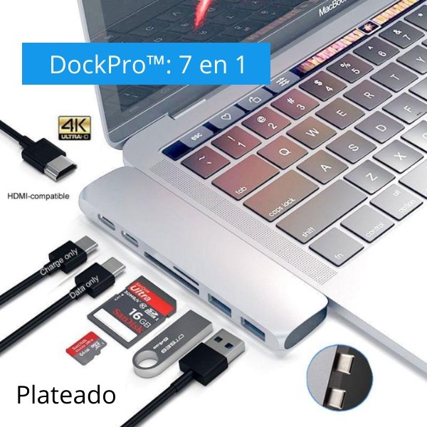 DockPro™ - Dock Multifuncional 7 en 1 para Macbook Pro/Air