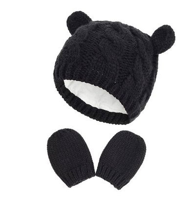 Gorro con Guantes Para Bebés