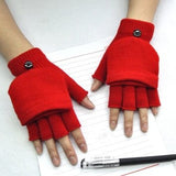 Guantes De Punto De Lana Sin Dedos Unisex