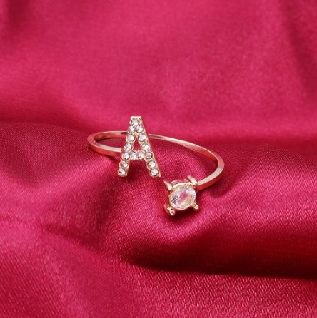 LetterRing™ - Anillo Elegante Con Inicial Personalizado