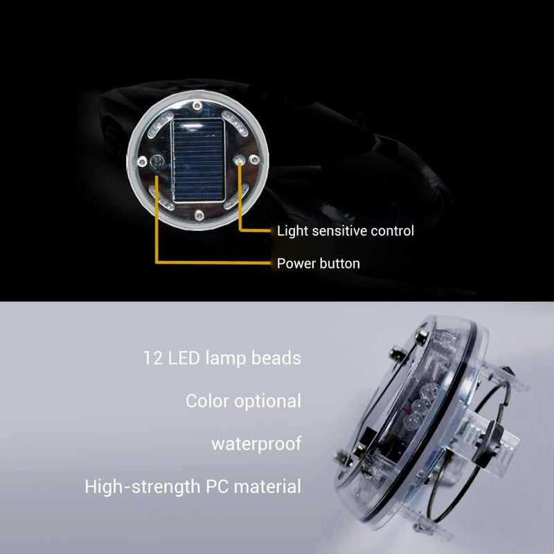 Luz Solar LED Para Ruedas de Automóvil